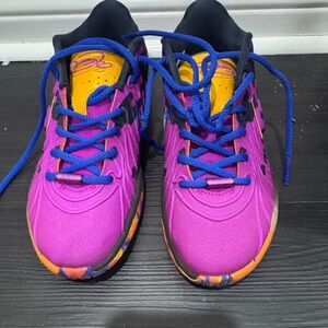 Kids Vibrant Pink and Orange Sneakers